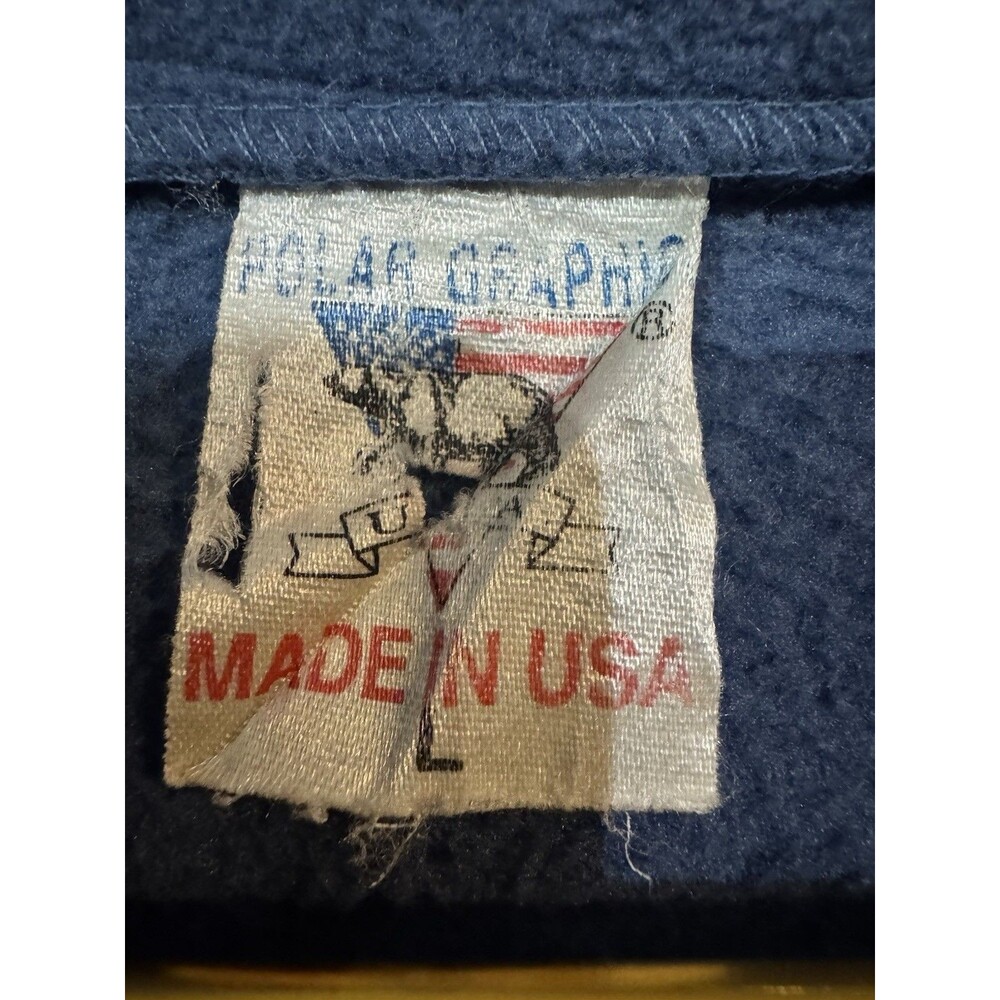 Vintage 1990s Alaska AOP Moose Fleece Outdoorsman Sweater Mens Large Made In USA - Picture 3 of 6